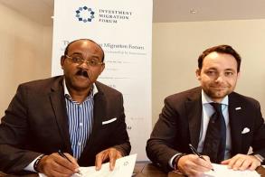 Antigua-Barbuda PM Signs Economic Agreement in Geneva